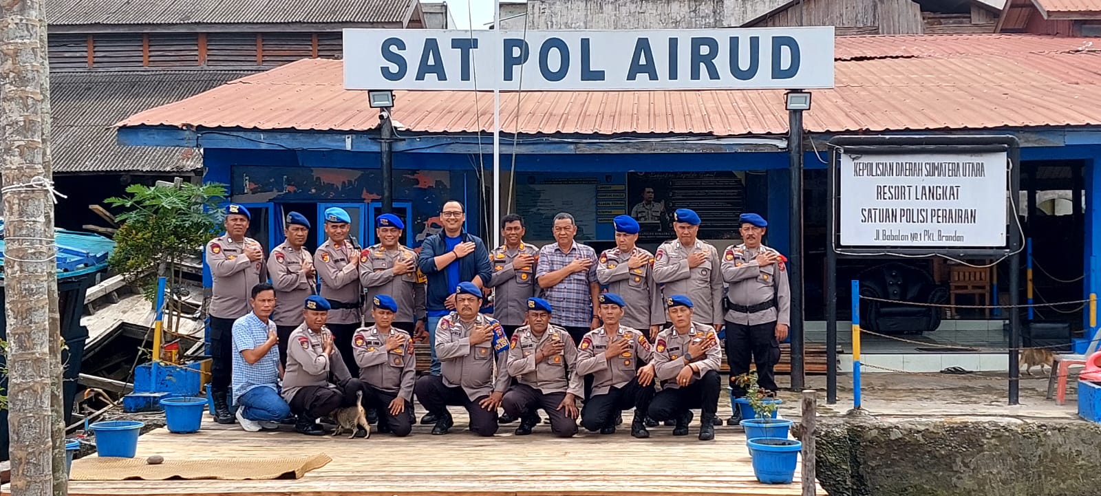 Kapolres Langkat Kunjungi Mako Sat Polairud, Pastikan Kesiapan Jelang Nataru