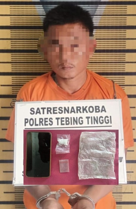 Pemilik Sabu di Paya Lombang Berhasil Diringkus Personil Satresnarkoba Polres Tebing-Tinggi.