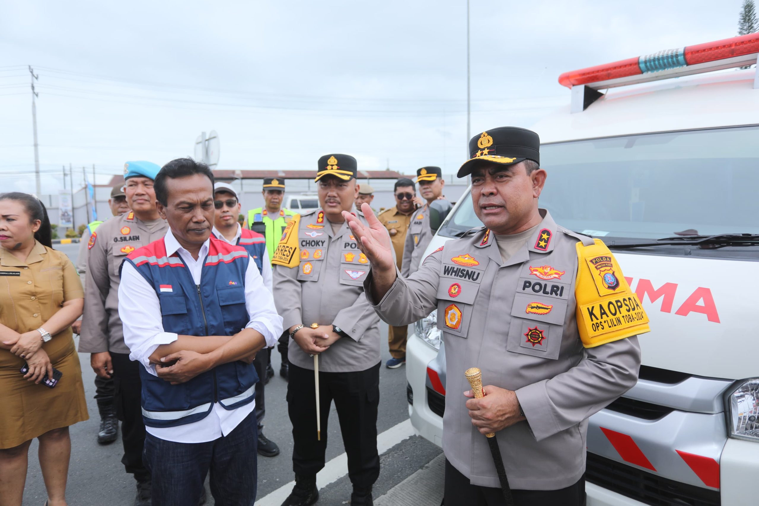 Kapolda Sumut Tinjau Kesiapan Pos Nataru di Simalungun Untuk Jamin Kenyamanan Pemudik