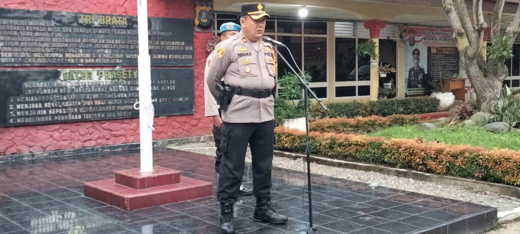 Polres Binjai Turunkan 122 Personil Untuk Pengamanan Natal di Gereja