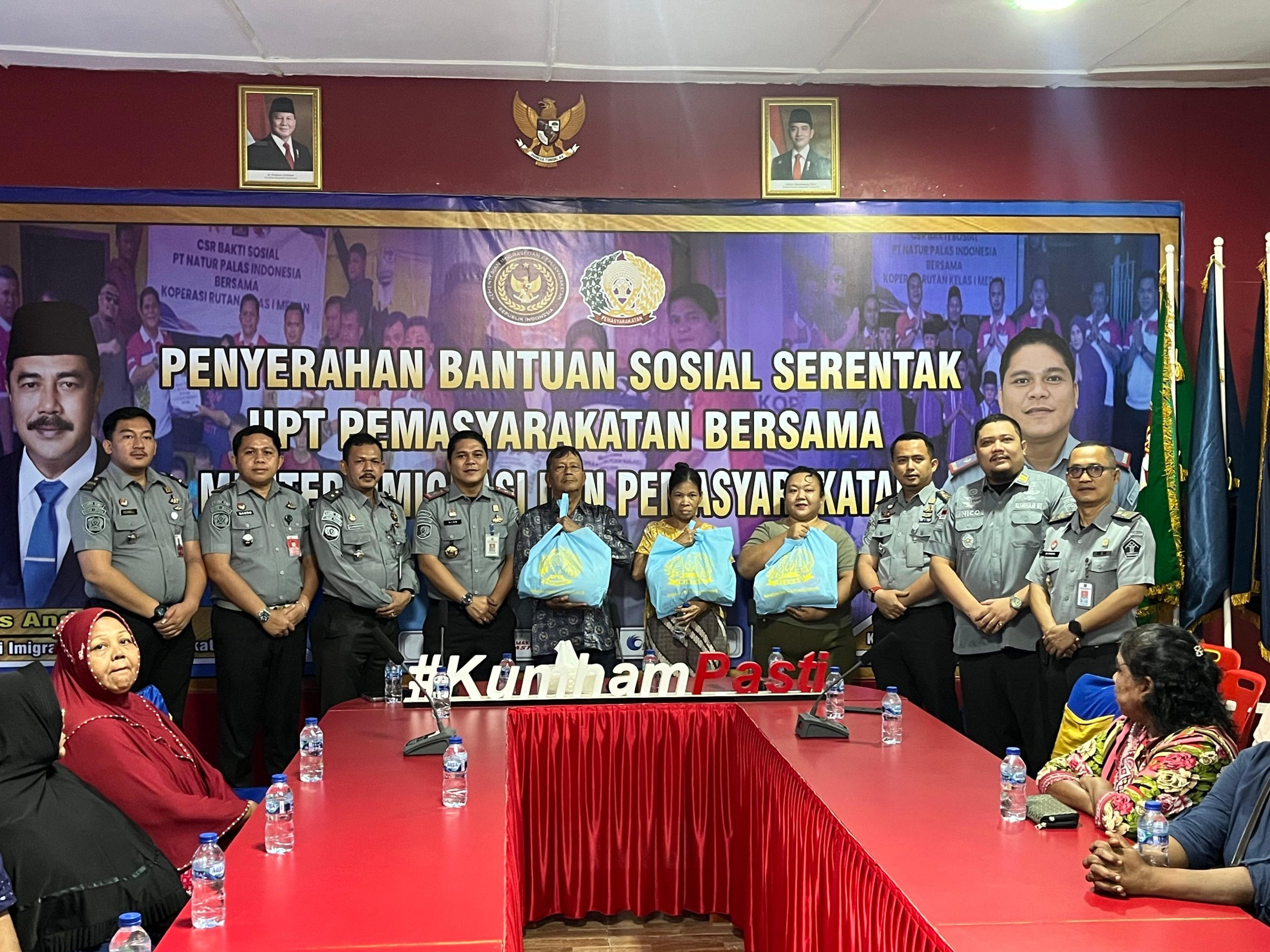 Rutan Kelas I Medan Ikuti Kegiatan Panen Raya dan Penyerahan Bantuan Sosial Serentak UPT Pemasyarakatan Bersama Menteri IMIPAS Secara Virtual