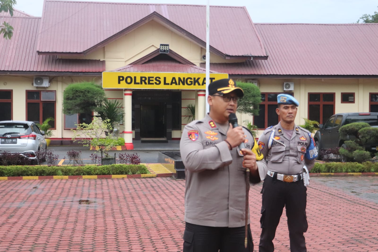 Apel Persiapan Pengamanan Ibadah Malam Natal 2024, Polres Langkat Amankan 76 Gereja Prioritas