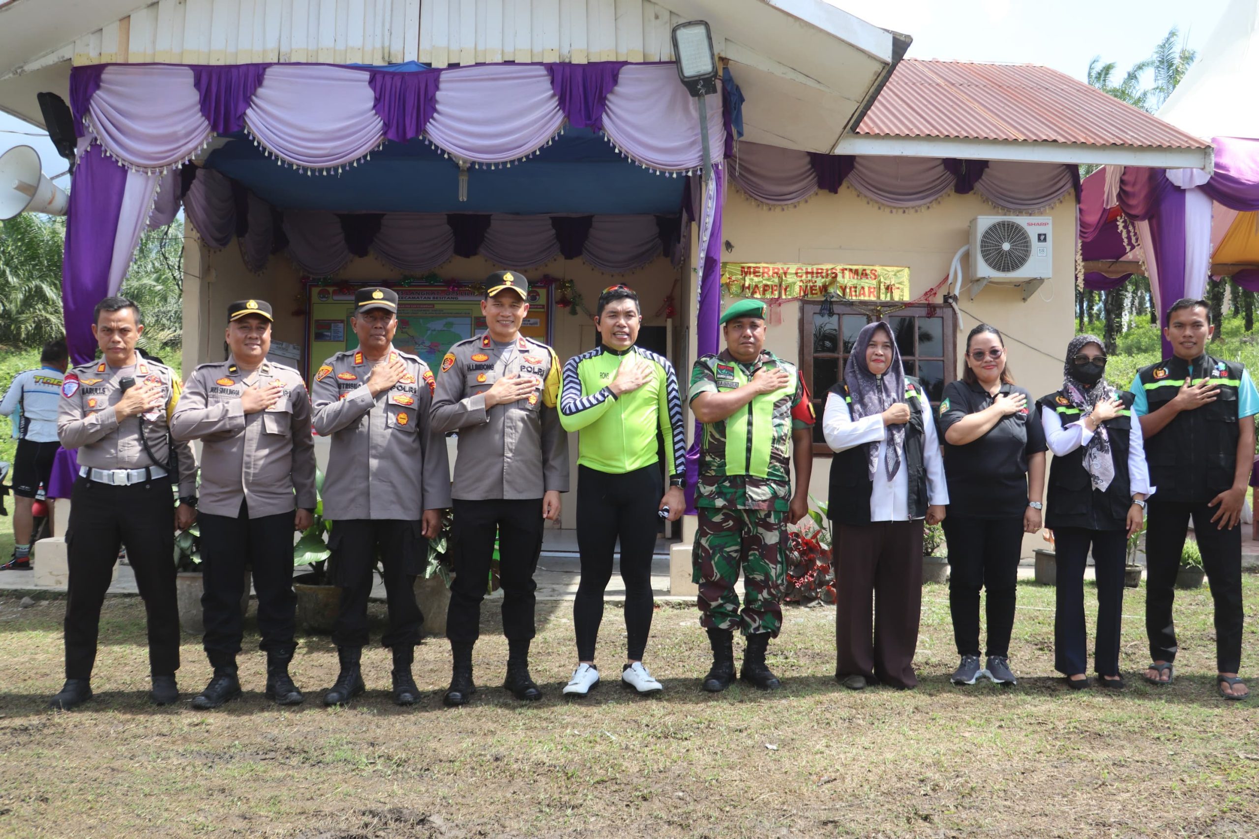 Kapolres Langkat Dampingi Wakapolda, Cek Pos Operasi Lilin Toba 2024 Wilayah Kabupaten Langkat