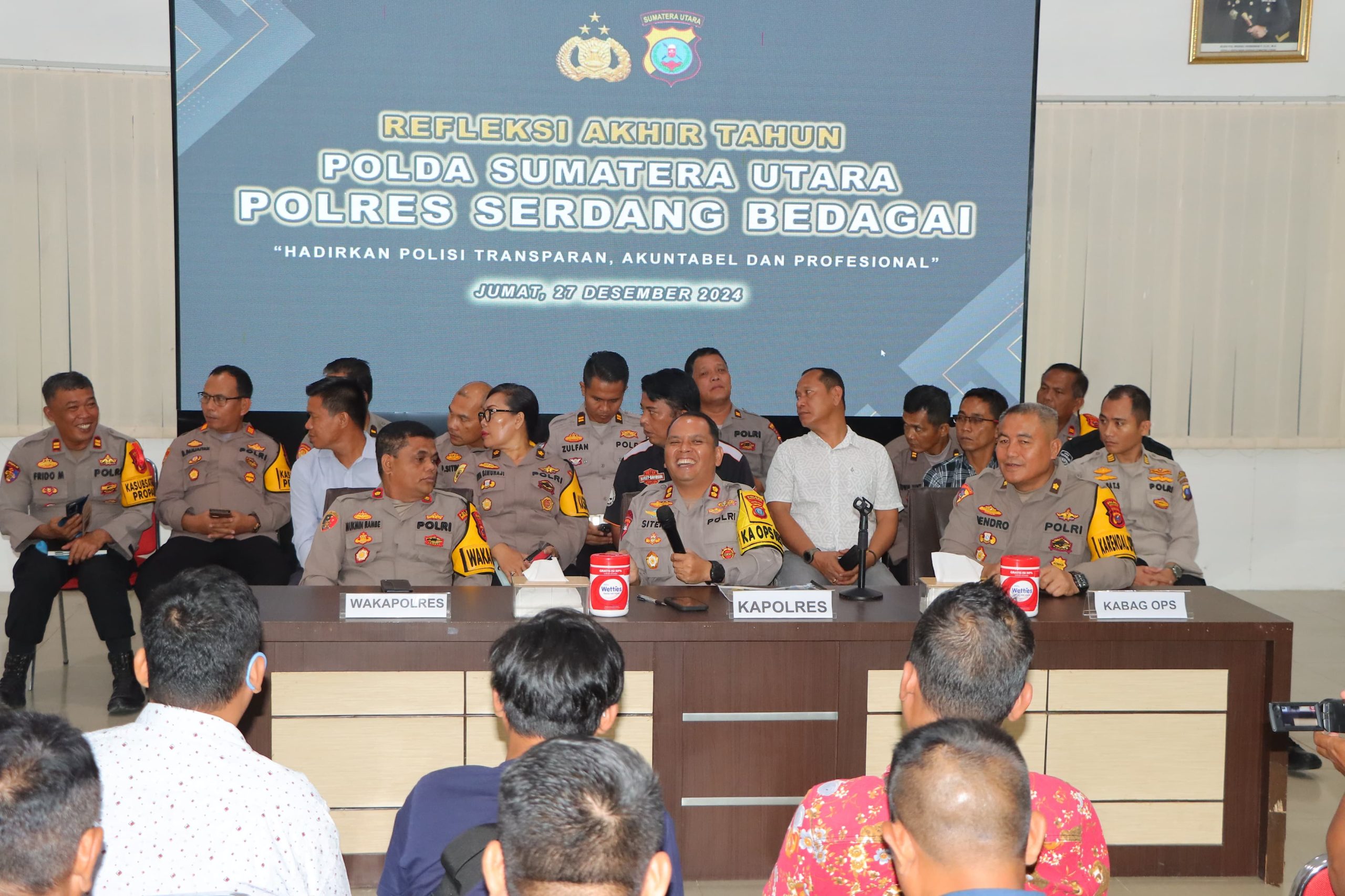 Polres Serdang Bedagai Melaksanakan Kegiatan Refleksi Akhir Tahun 2024