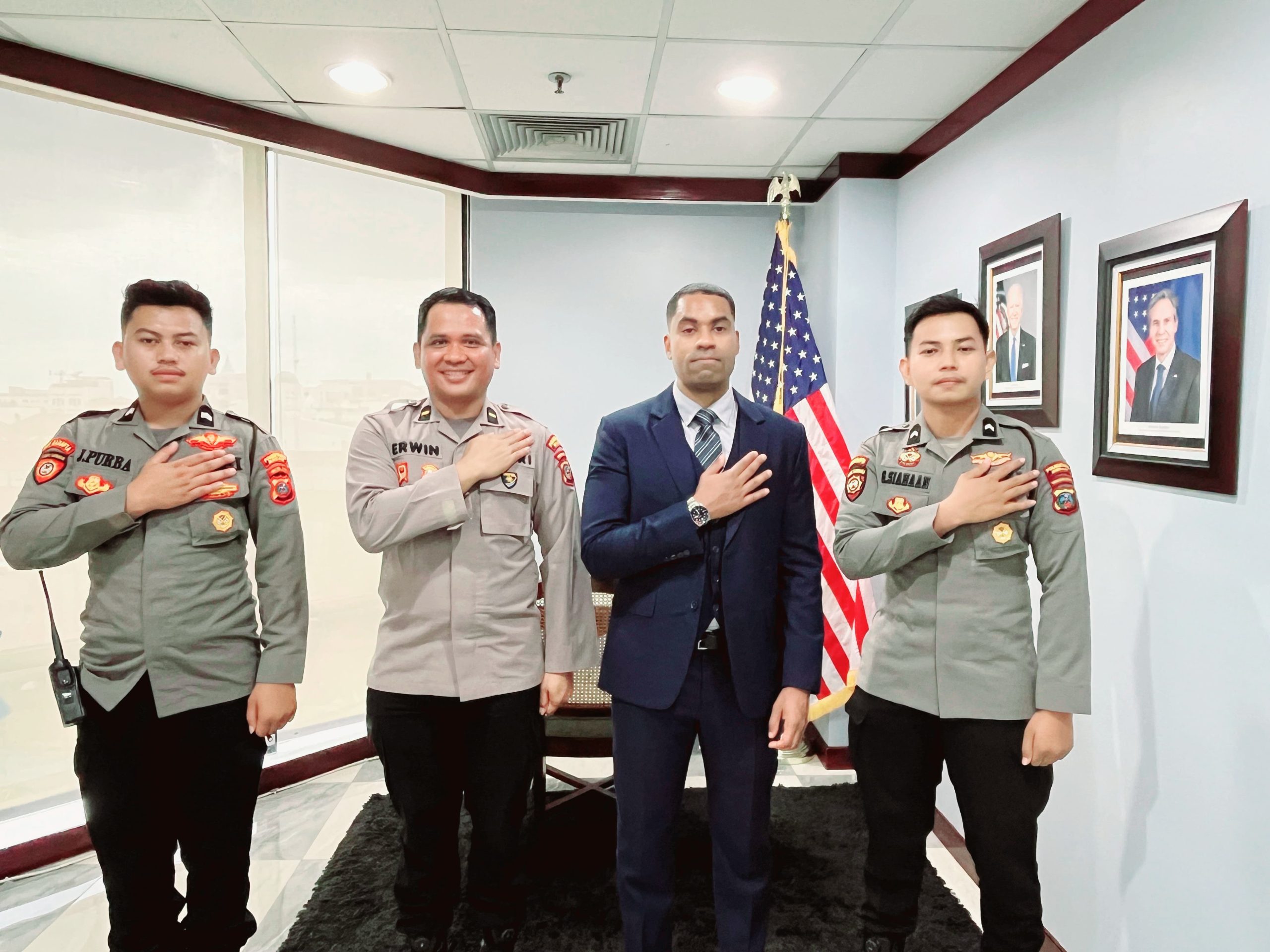 Patroli Polrestabes Medan Sambangi Konsulat Amerika, Berikan Pelayanan dan Rasa Aman