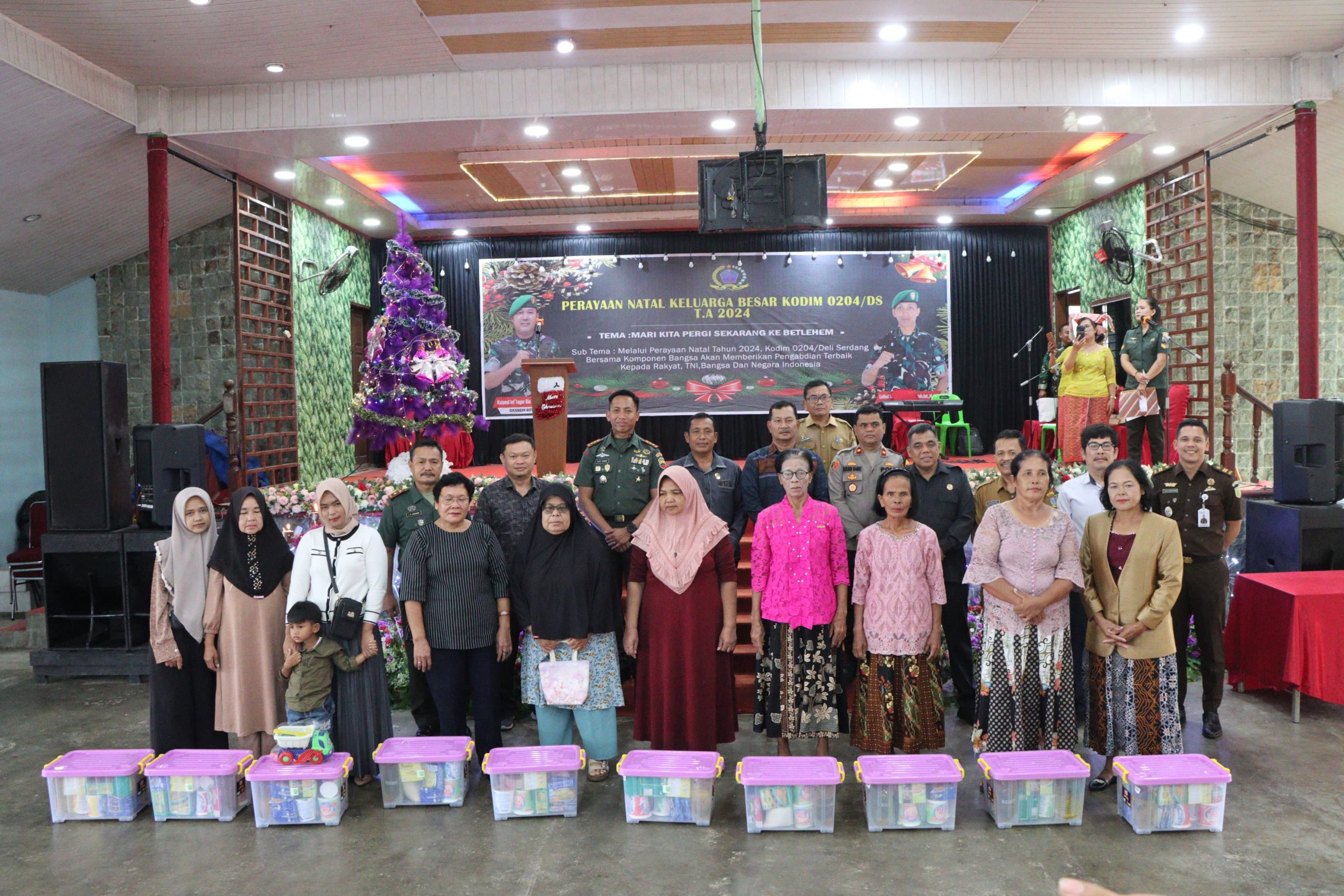 Wakapolres Sergai Menghadiri Kegiatan Open House Perayaan Natal Kodim 0204/DS