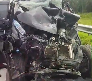 Mobil Terios Ringsek Berat, Pengemudi Kejepit Bodi Mobil di Tol T. Morawa-Lubuk Pakam.