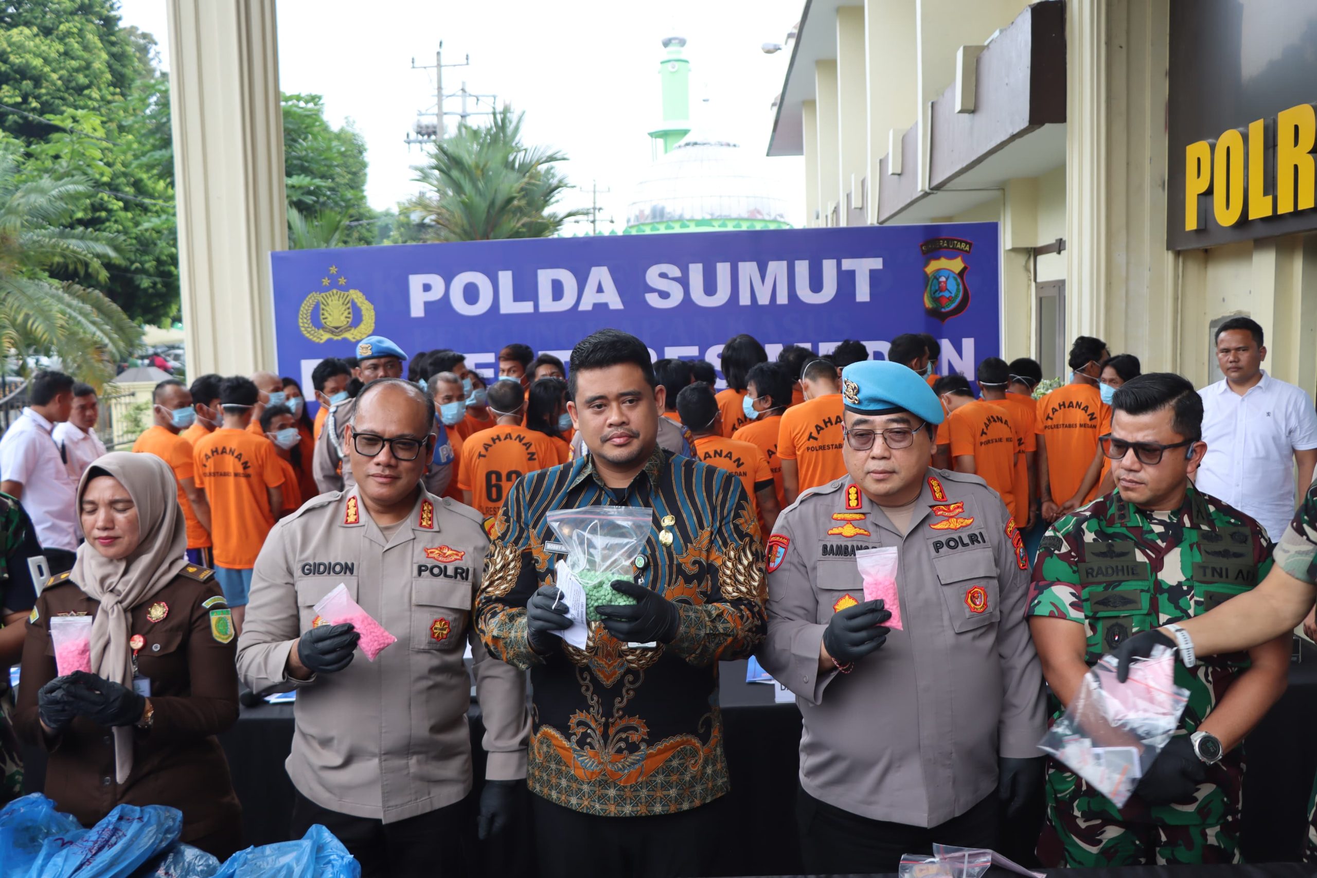 Sinergi TNI-Polri, Gerebek Dua Sarang Narkoba di Medan