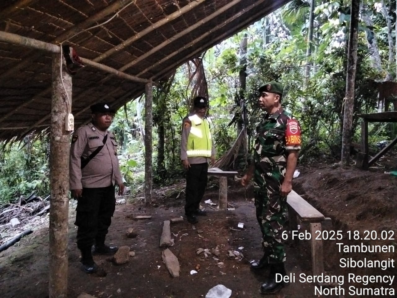 Cegah Perjudian Dan Narkoba, Polsek Pancur Batu Dan Koramil 03 Sibolangit Intensifkan Patroli Dan Penyelidikan