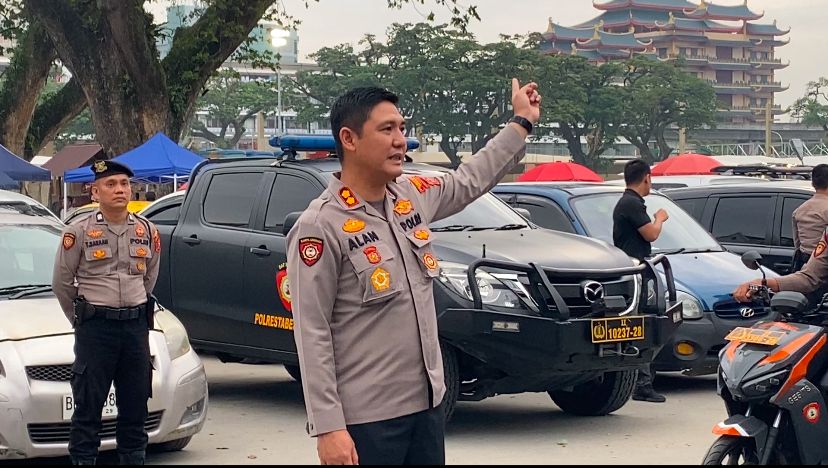 Patroli Sepatu Roda dan Motor Listrik Polrestabes Medan, Wujudkan Polisi Modern dan Humanis di Car Free Day