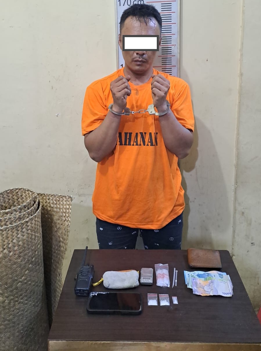 Sat Res Narkoba Polres Langkat Tangkap Pengedar Sabu Di Desa Secanggang