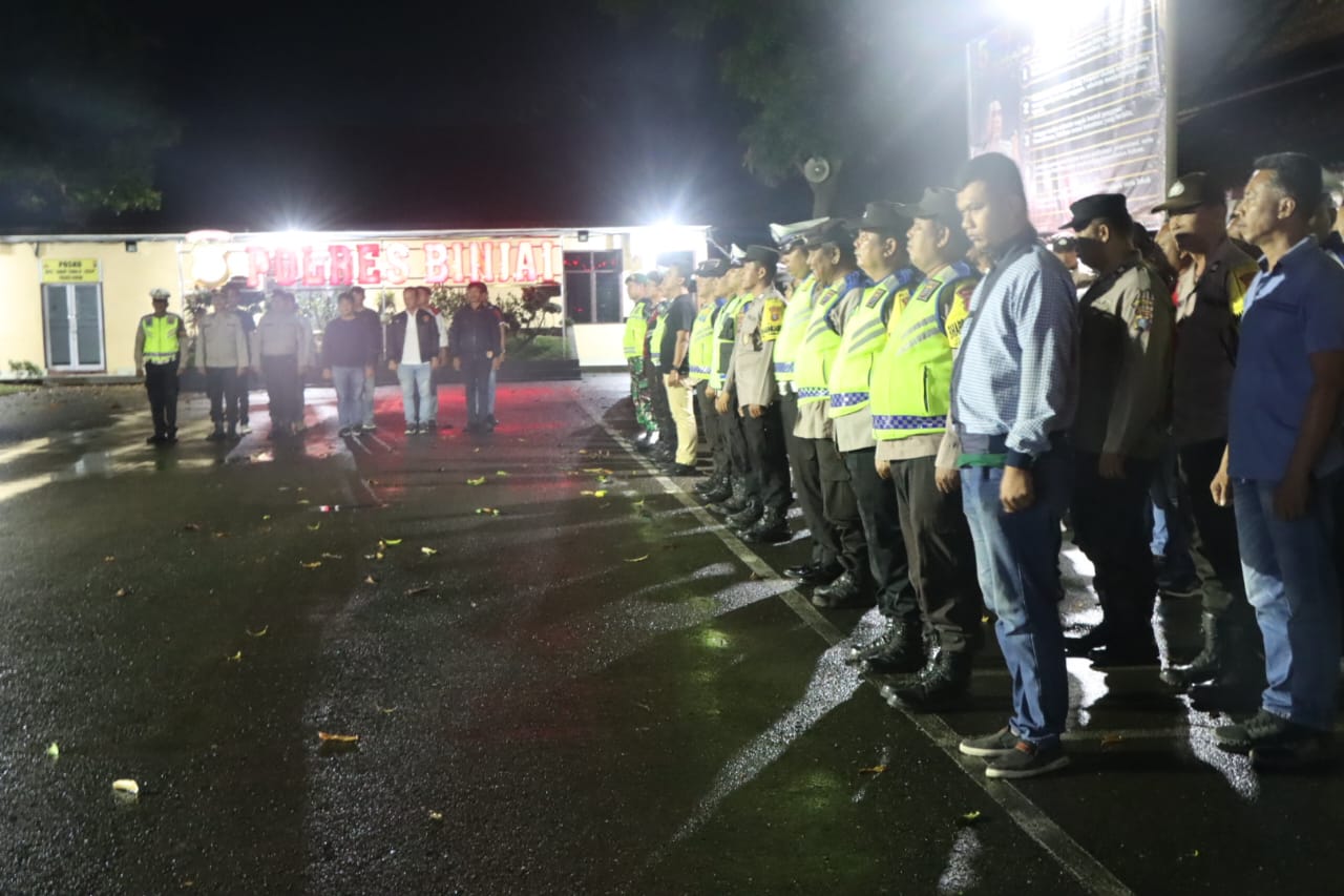Antisipasi Kamtibmas Polres Binjai Tingkatkan Patroli Blue Light di Lokasi Titik Rawan