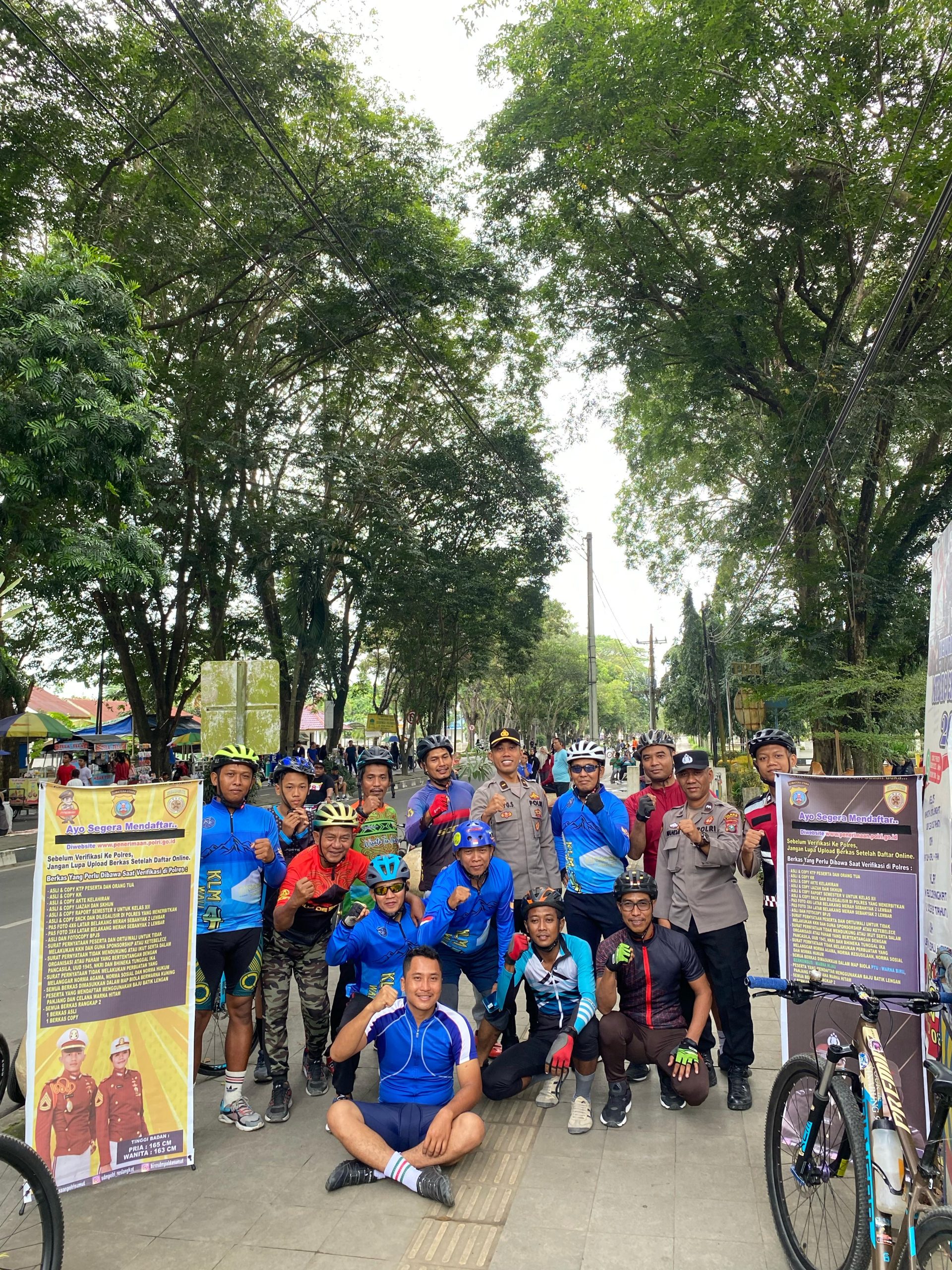 Polres Langkat Gelar Patroli Sepeda “Car Free Day”.