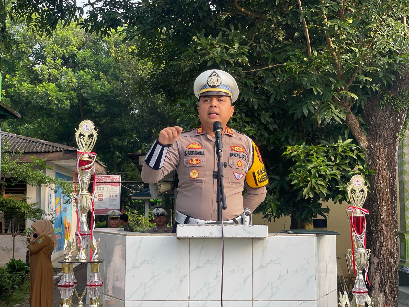 Kasat Lantas Polres Binjai Datangi SMA Negeri-2 Binjai