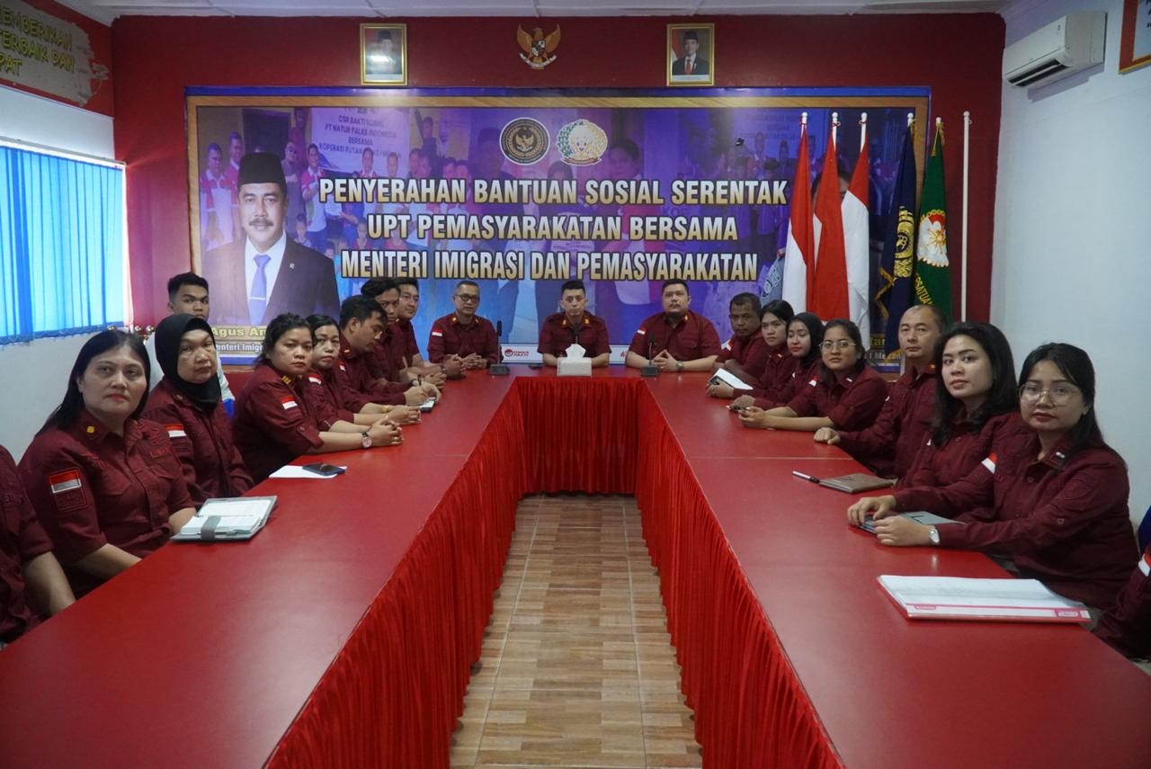 Rutan Kelas I Medan Kumham Sumut Ikuti Zoom Arahan Direktur Jenderal Pemasyarakatan