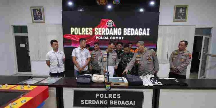 Polres Sergai Gelar Press Release Kasus Pencurian Dengan Pemberatan, Dua Pelaku Diringkus