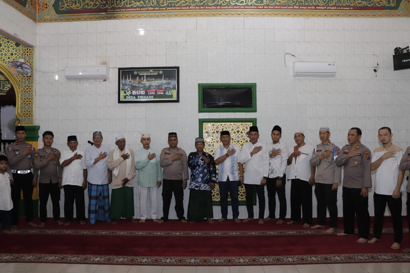 Safari Subuh Ke-2 Ramadhan 1446 H, Polres Sergai Kunjungi Masjid At-Thoyyibah Desa Firdaus, Ajak Masyarakat Jaga Kamtibmas