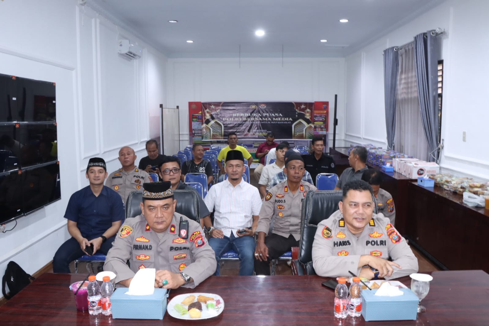 Polri Bersama Media Gelar Buka Puasa Bersama di Polres Binjai