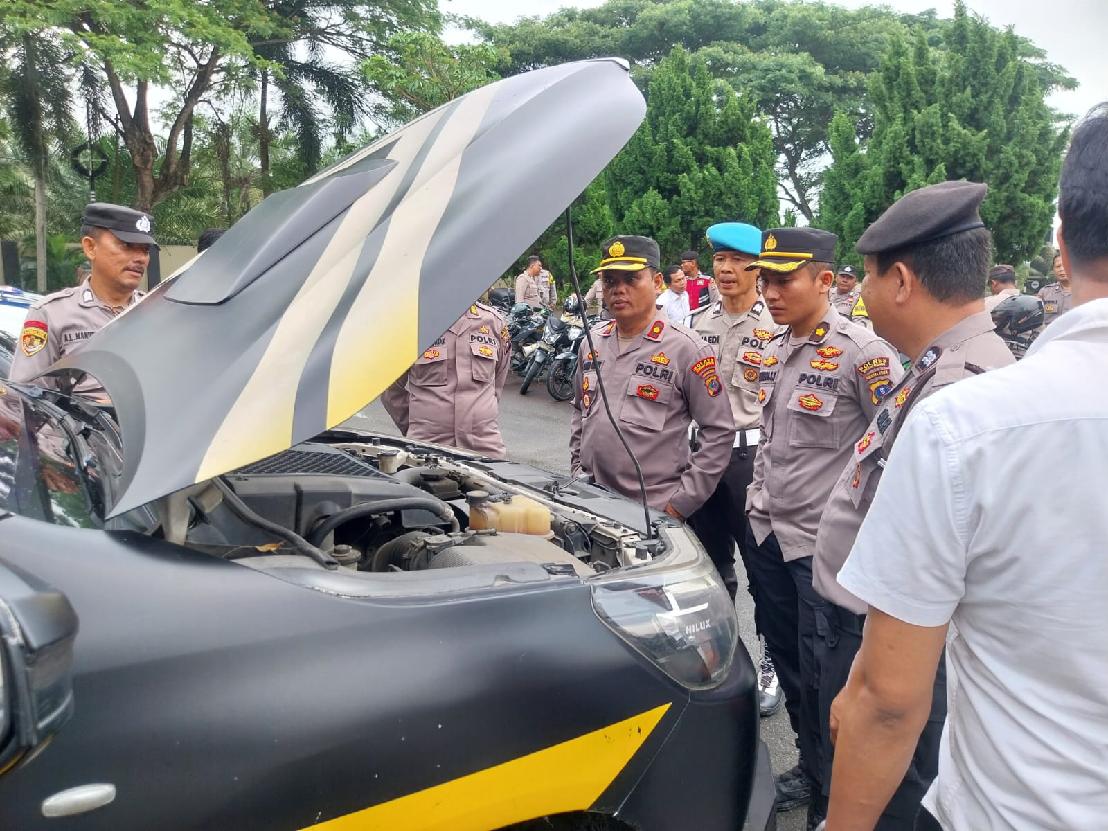 Pastikan Keamanan Idul Fitri 1446 H Lancar, Polres Sergai Cek Kesiapan Ranmor Dinas