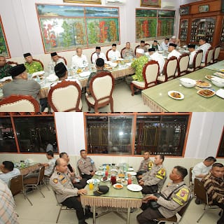 Kapolres Sergai Hadiri Buka Puasa Bersama Forkopimda, Polsek Perbaungan, Tokoh Agama dan Masyarakat