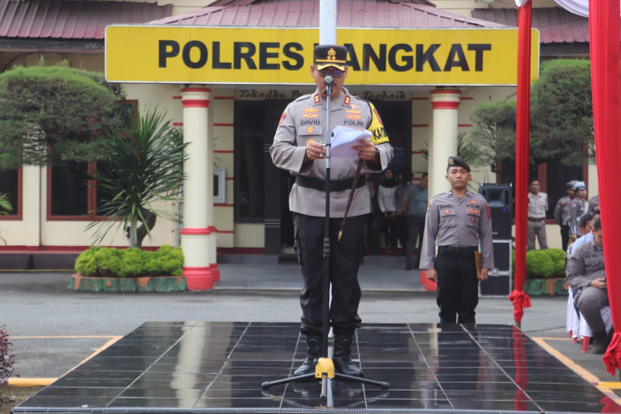 Siap Amankan Mudik Lebaran! Polres Langkat Apel Gelar Pasukan Operasi Ketupat Toba 2025