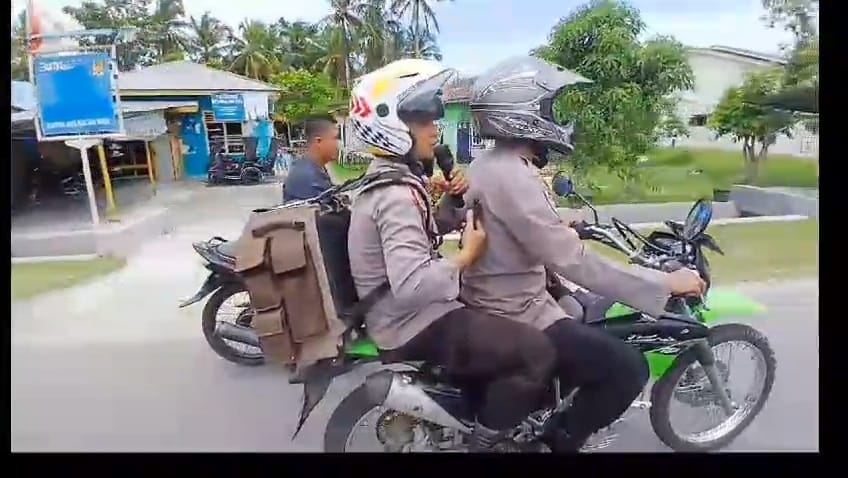 Patroli Dialogis Sisir Perkampungan, Polres Sergai Himbau Masyarakat Aman Mudik Lebaran
