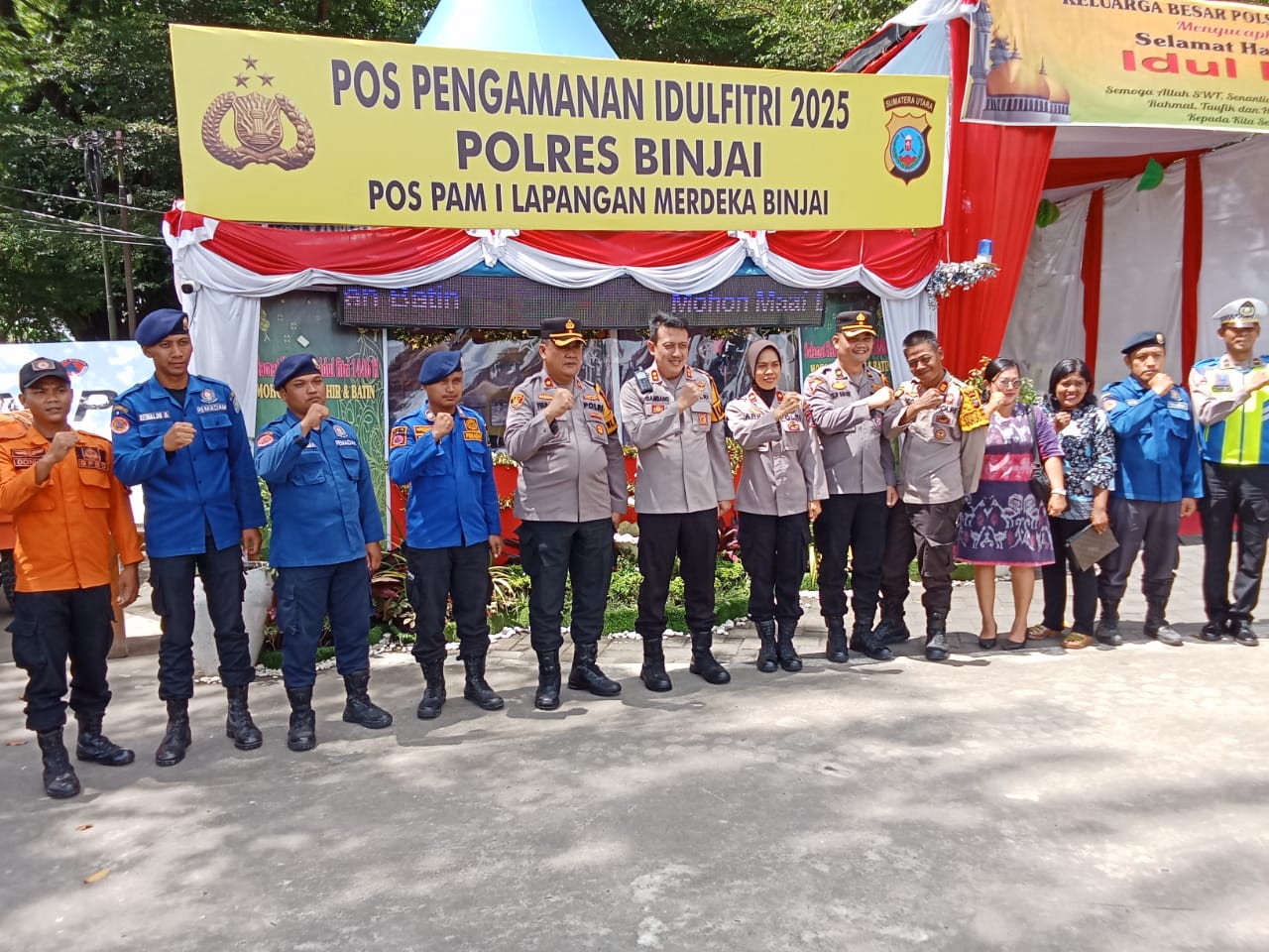Pastikan Wilayah Hukum Kondusif Kapolres Binjai Cek Pospam & Posyan