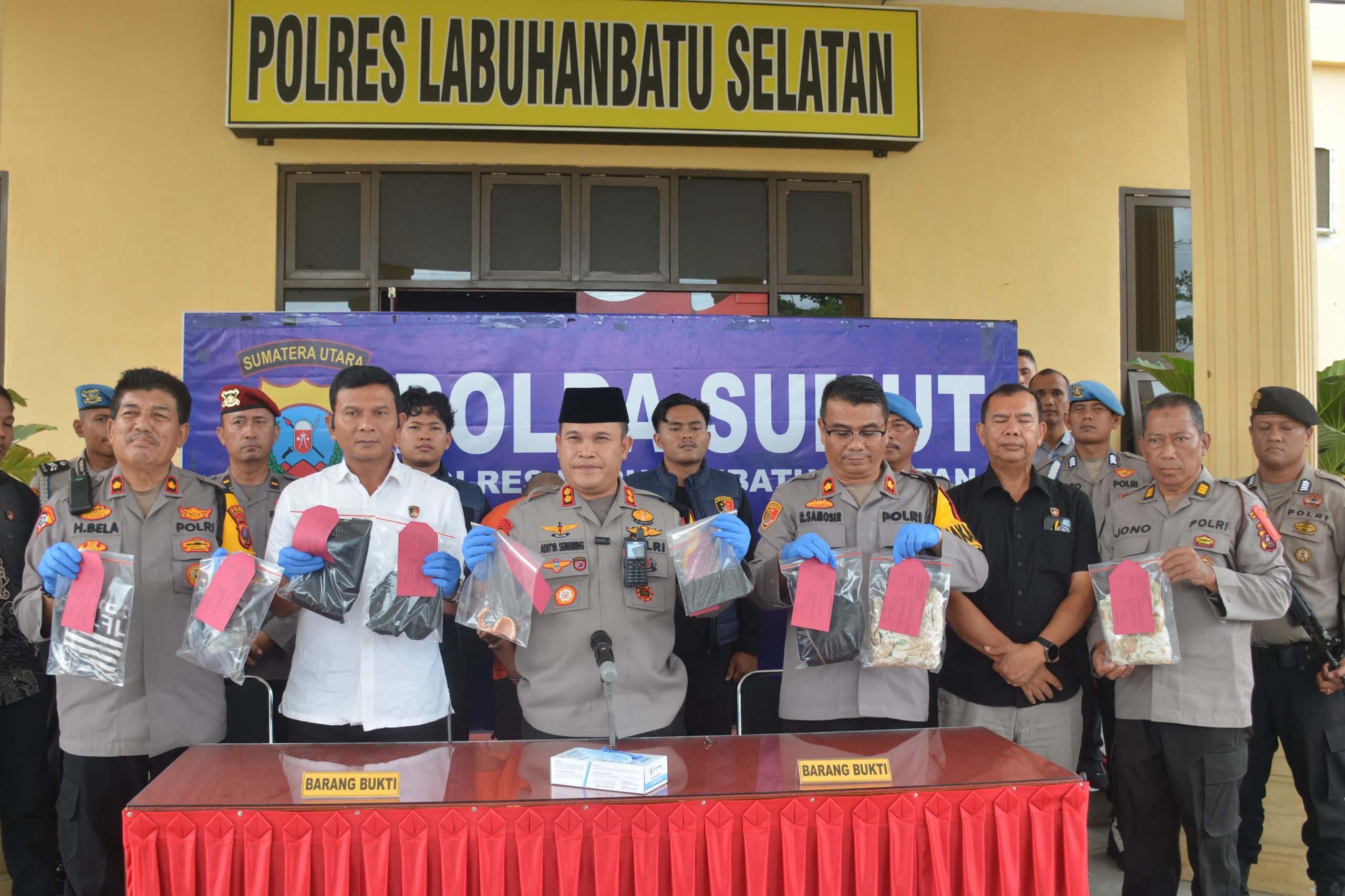 Polres Labusel Ungkap Kasus Pembunuhan Sadis, Korban Dikubur di Kebun Sawit