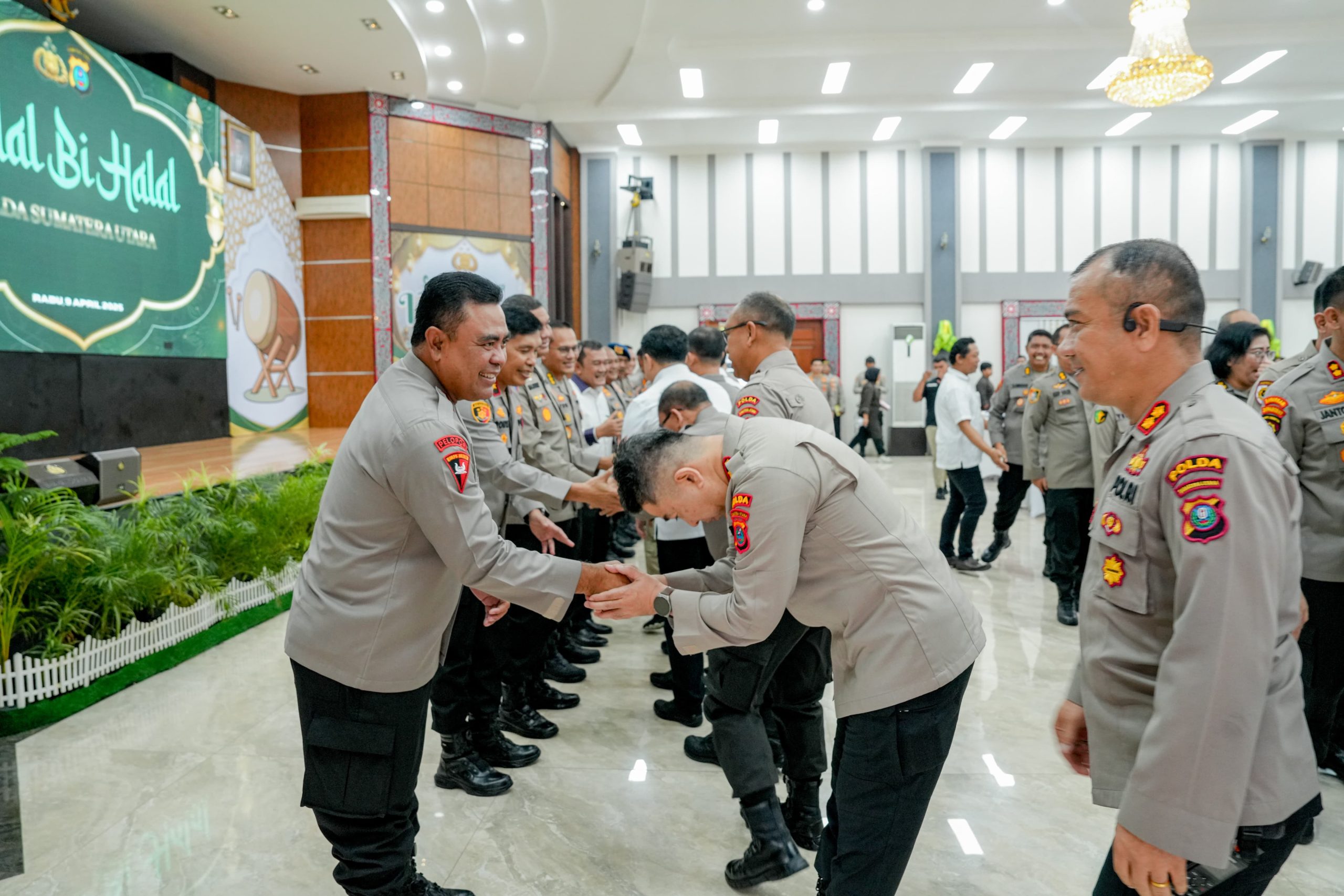 Hangat dan Penuh Kebersamaan, Halal Bihalal Polda Sumut Pererat Hubungan Antar Personel