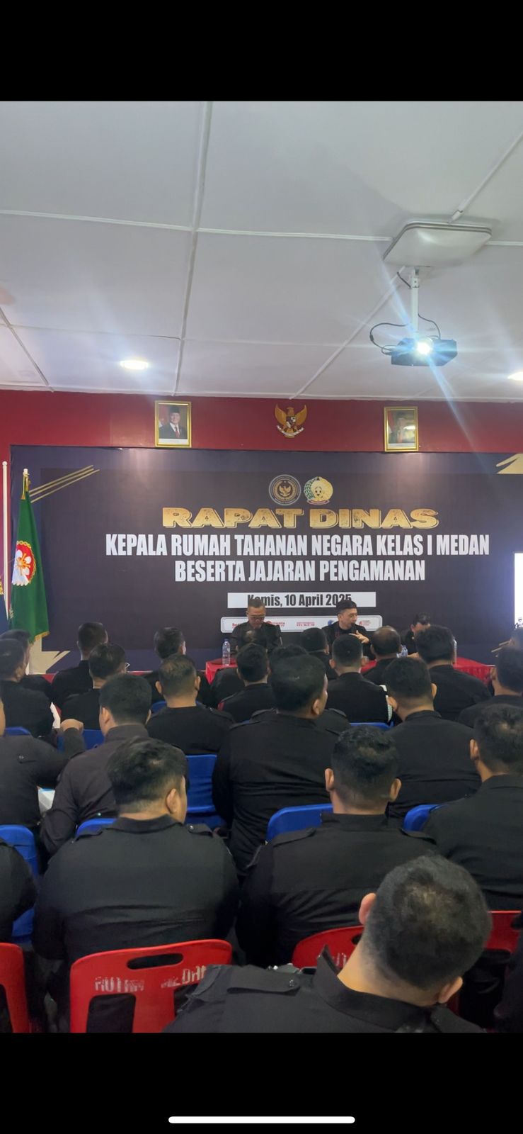 Rutan Kelas 1 Medan Kumham Sumut Rapat Dinas Kesatuan Pengamanan