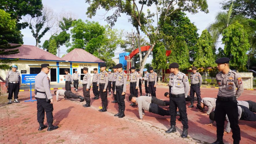 Bentuk Pengawasan, Waka Polres Langkat Laksanakan Gaktiblin Kepada Personil