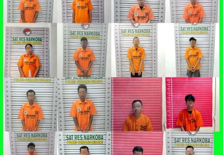 Periode April 2025, Kurun Waktu 2 Pekan Sat Narkoba Polres Sergai Berhasil Mengungkap 10 Kasus Tindak Pidana Narkotika