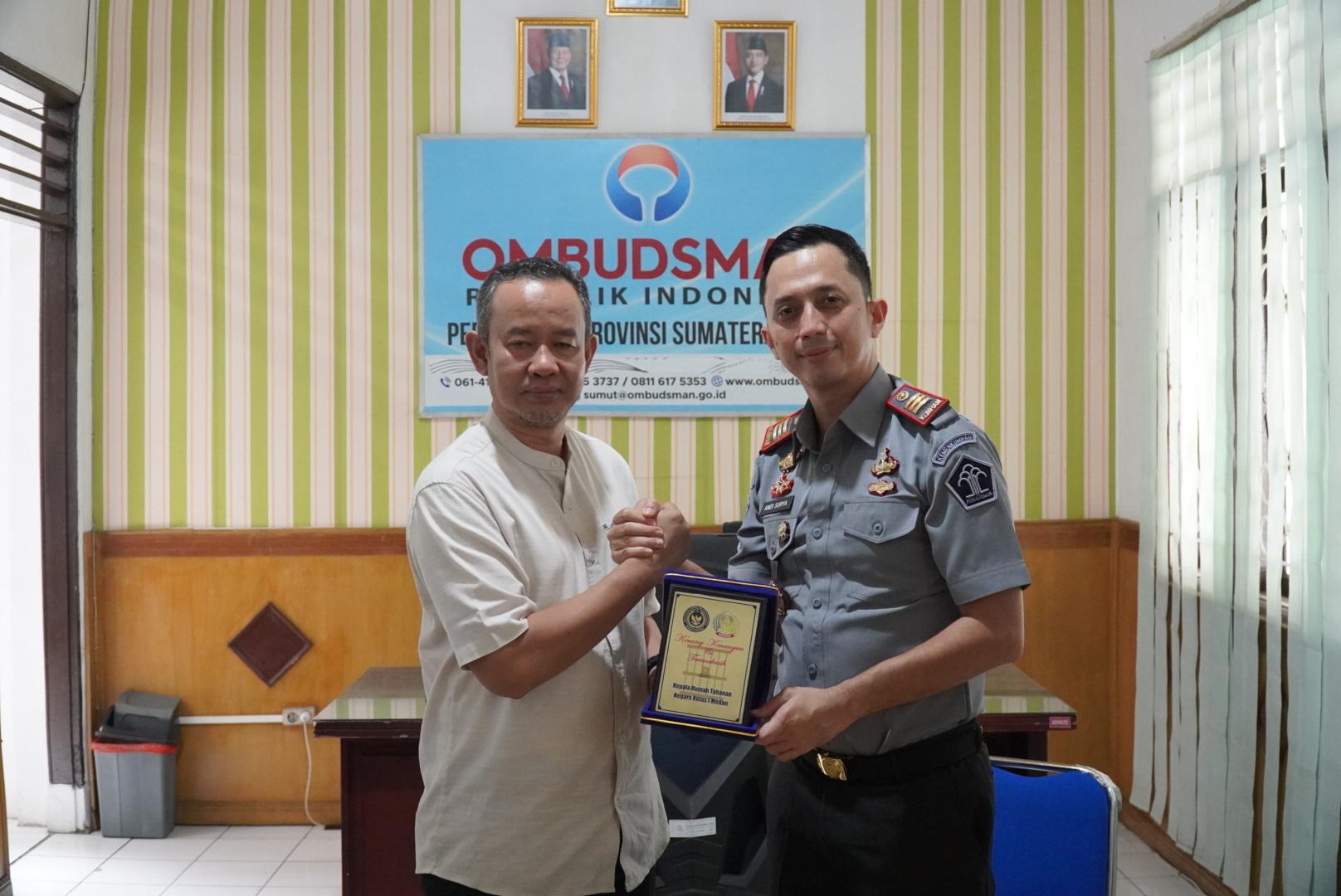 Karutan Kelaas I Medan Lakukan Audiensi Dengan Ombudsman RI Perwakilan Sumut