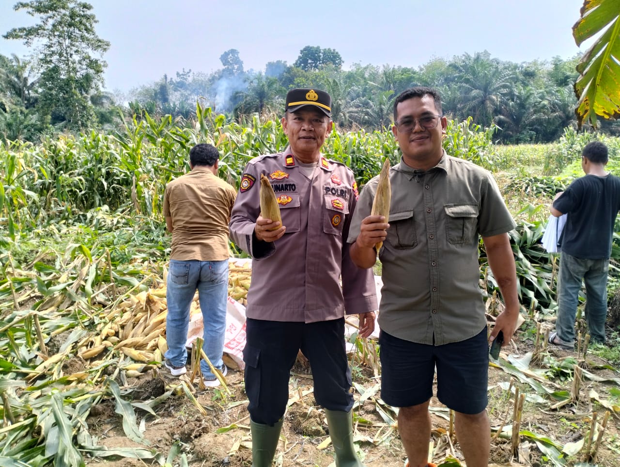 Polsek Dolok Masihul Polres Sergai Solid Jalin Sinergitas Dukung Program Ketahanan Pangan Pemerintah