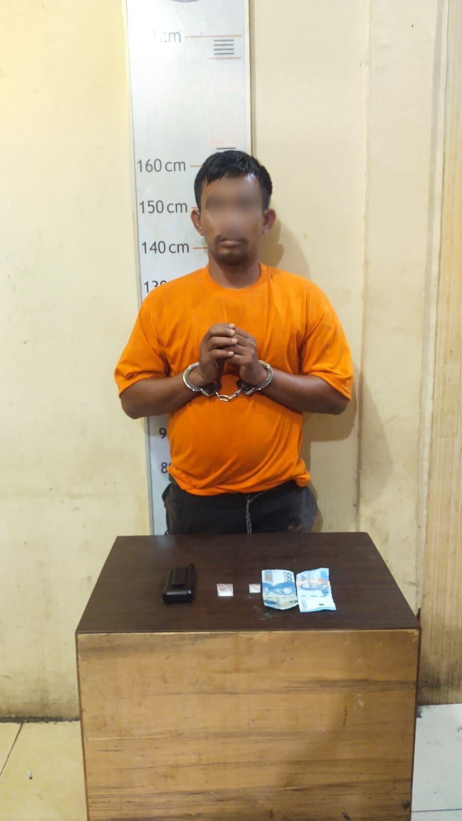 SAT NARKOBA POLRES LANGKAT KEMBALI UNGKAP KASUS PENYALAHGUNAAN SABU DI DESA LALANG TANJUNG PURA