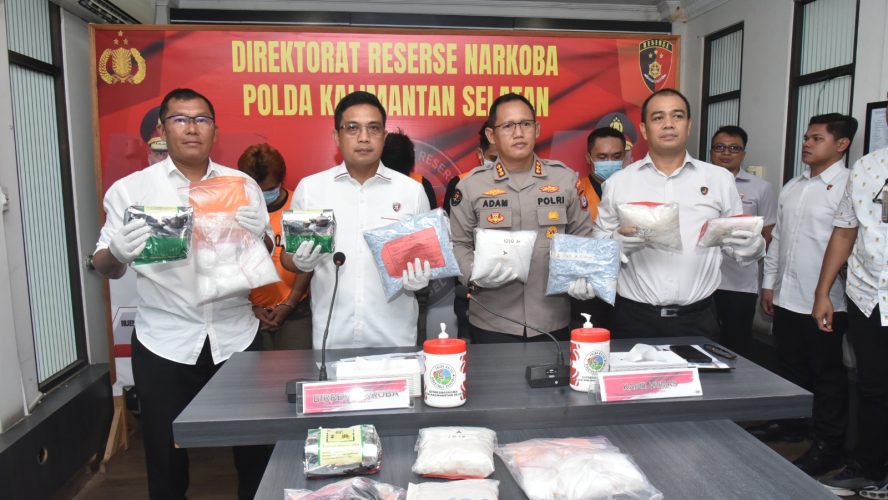Polda Kalsel Bongkar Jaringan Narkoba Terafiliasi Fredy Pratama