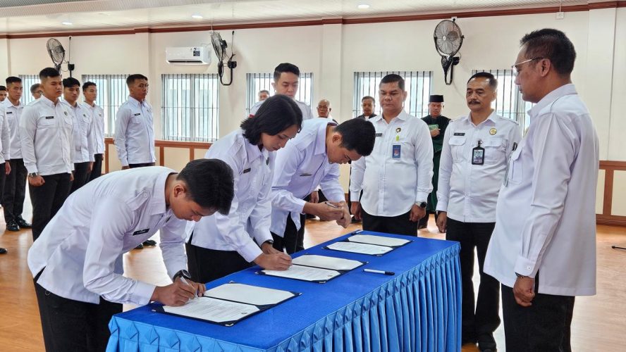 Tiga Pegawai Rutan Kelas I Medan Sah Dilantik Menjadi PNS