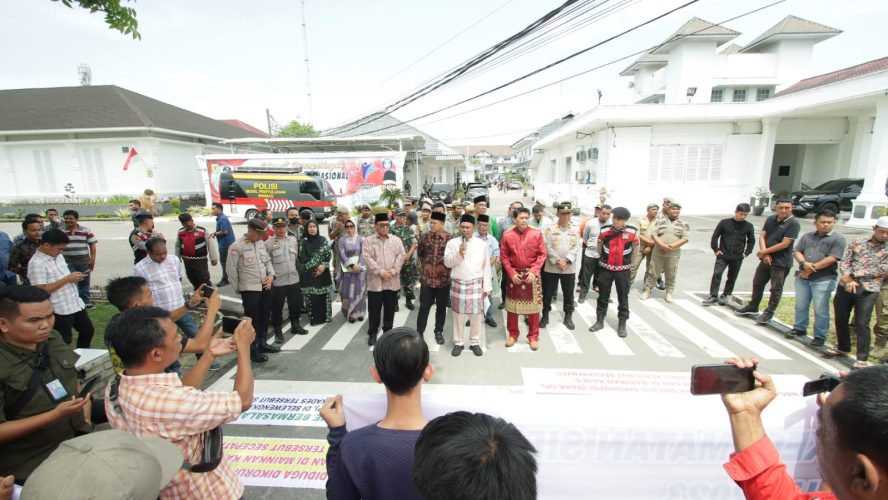 Ganda Terdepan Polisi Polres Sergai Sigap Amankan Aksi Unjuk Rasa Masyarakat