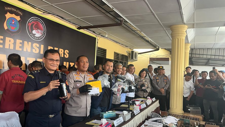 Gabungan Polda Sumut, Polres Siantar dan Simalungun Ungkap 101 Kasus Narkoba