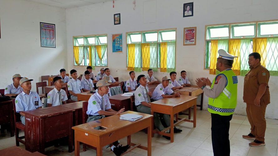 Police Go To School, Sat Lantas Polres Sergai Himbau Pelajar Tertib Berlalulintas