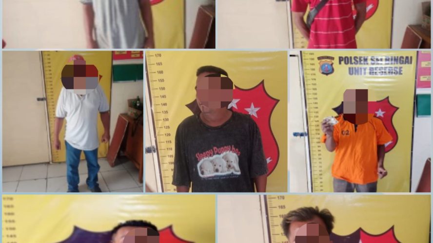 Pungli Truck Yang Melintas, Tujuh Pria Di Tangkap Polres Binjai