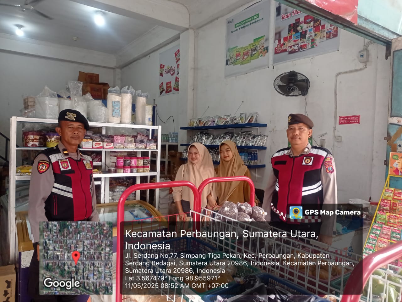 Patroli Presisi Sat Samapta Polres Sergai Himbau Pelaku Usaha UMKM