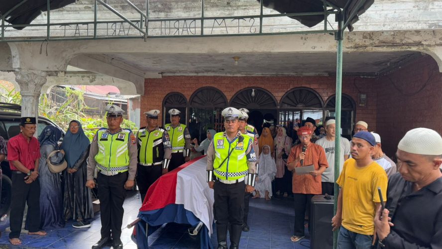 Polres Sergai Turut Berduka Cita atas Wafatnya Alm Aipda Johan Syahputra Hasibuan