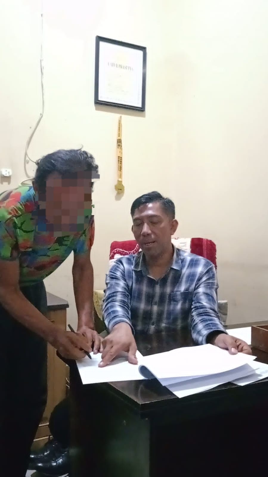 Sat Intelkam Polres Langkat Tangkap Pelaku Pungli Di Desa Stabat Lama