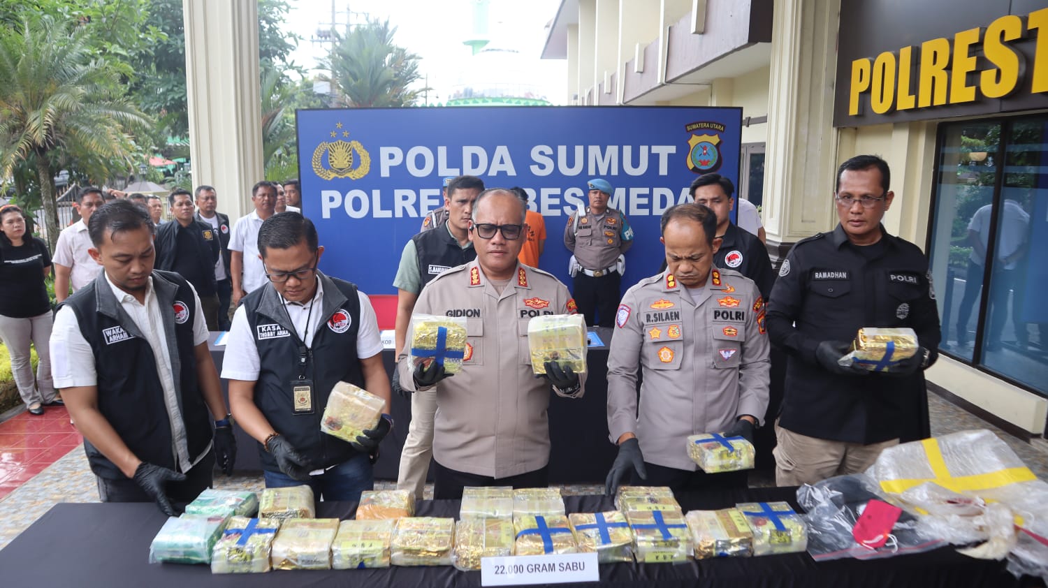 Polrestabes Medan Gagalkan Peredaran 22 Kg Sabu, Satu Tersangka Residivis Diringkus