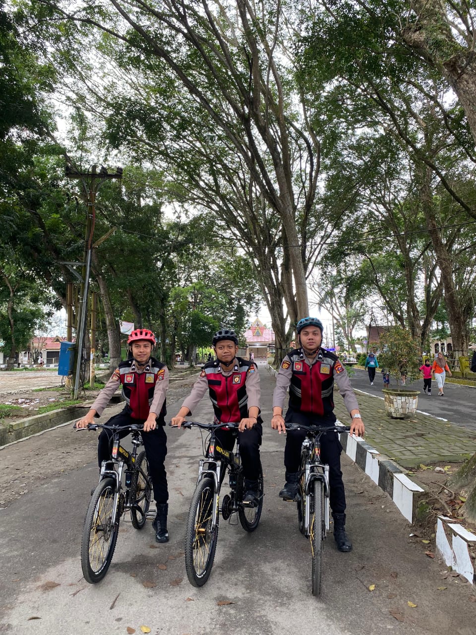 Polres Langkat Gelar Patroli Sepeda Car Free Day