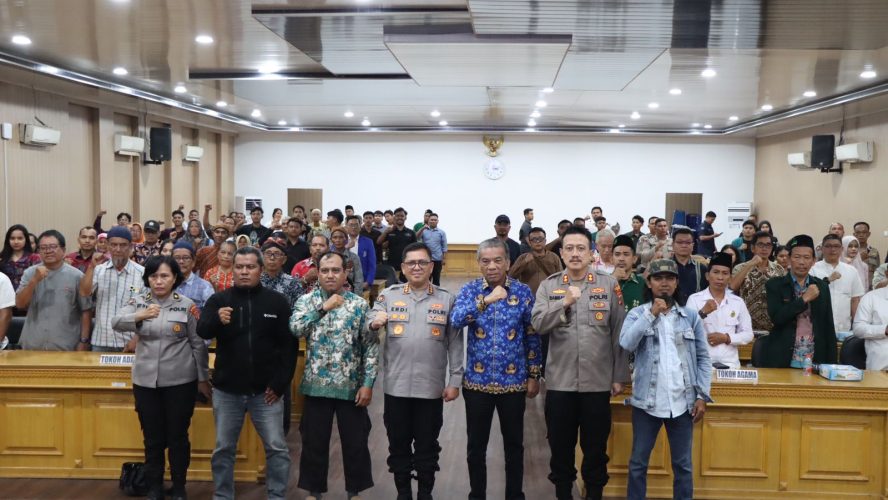 Silaturahmi Kamtibmas Divisi Humas Polri Dalam Kegiatan Kontra Radikal di Wilkum Polres Binjai