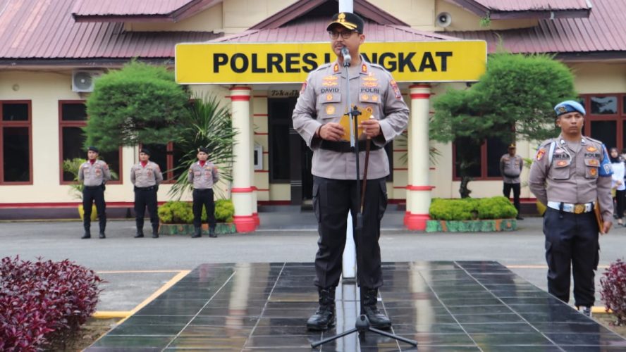 Kapolres Langkat Pimpin Upacara Hari Kebangkitan Nasional ke-117