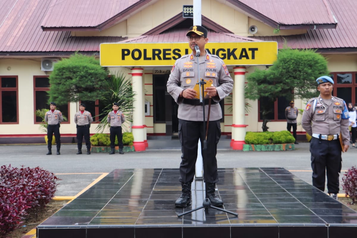 Kapolres Langkat Pimpin Upacara Hari Kebangkitan Nasional ke-117