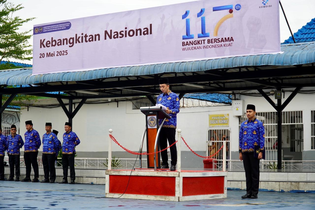 Rutan Kelas I Medan, Laksanakan Upacara Bendera Peringatan Hari Kebangkitan Nasional